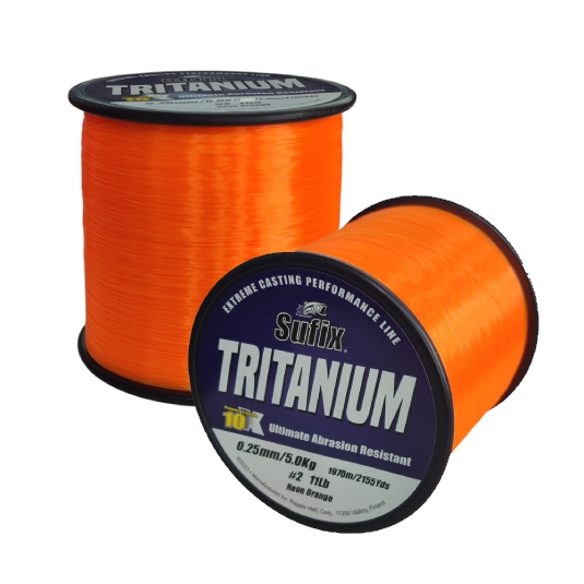 Fir monofilament Sufix Tritanium Neon Orange 0.40mm/11.8kg/770m